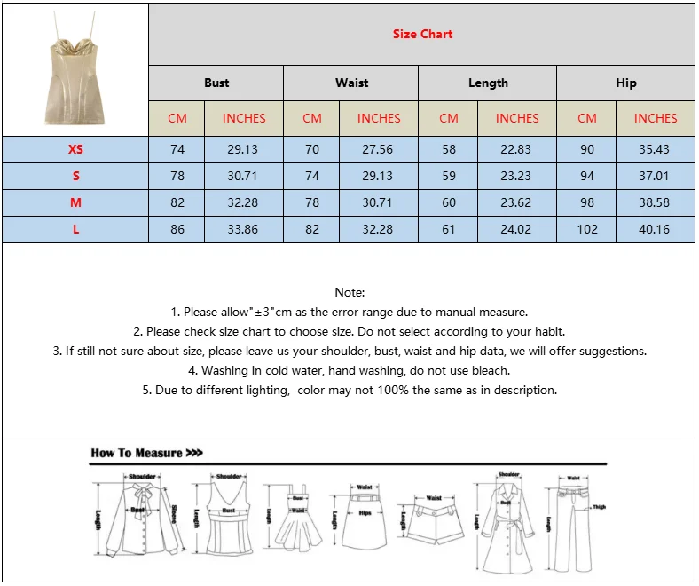 BSAY Metallic Shiny Corset Mini Dress Ladies Draped Collar Thin Strap Slim Fit Short Dress Formal Night Out Birthday Party Gown