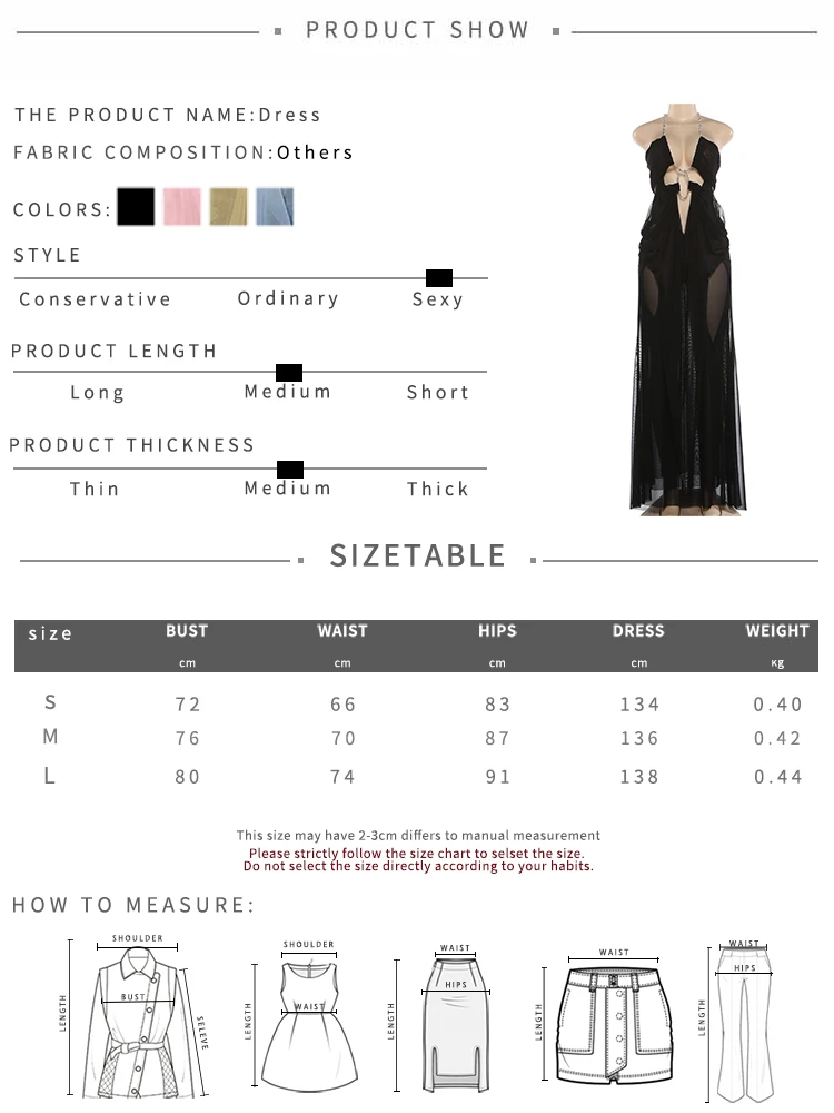 Kliou Ruched Elegant Gown Dress Woman Mesh Patchwork Luxury Chain Halter Backless Sleeveless Evening Prom Party Hipster Vestidos
