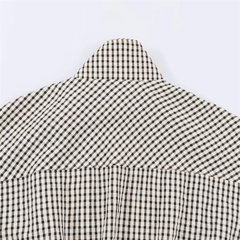 Women's Jacket 2026 New Autumn Long Sleeve Loose Plaid Jacket for Women Casual Stylish Chic Personality Oversize Ladies Outwear