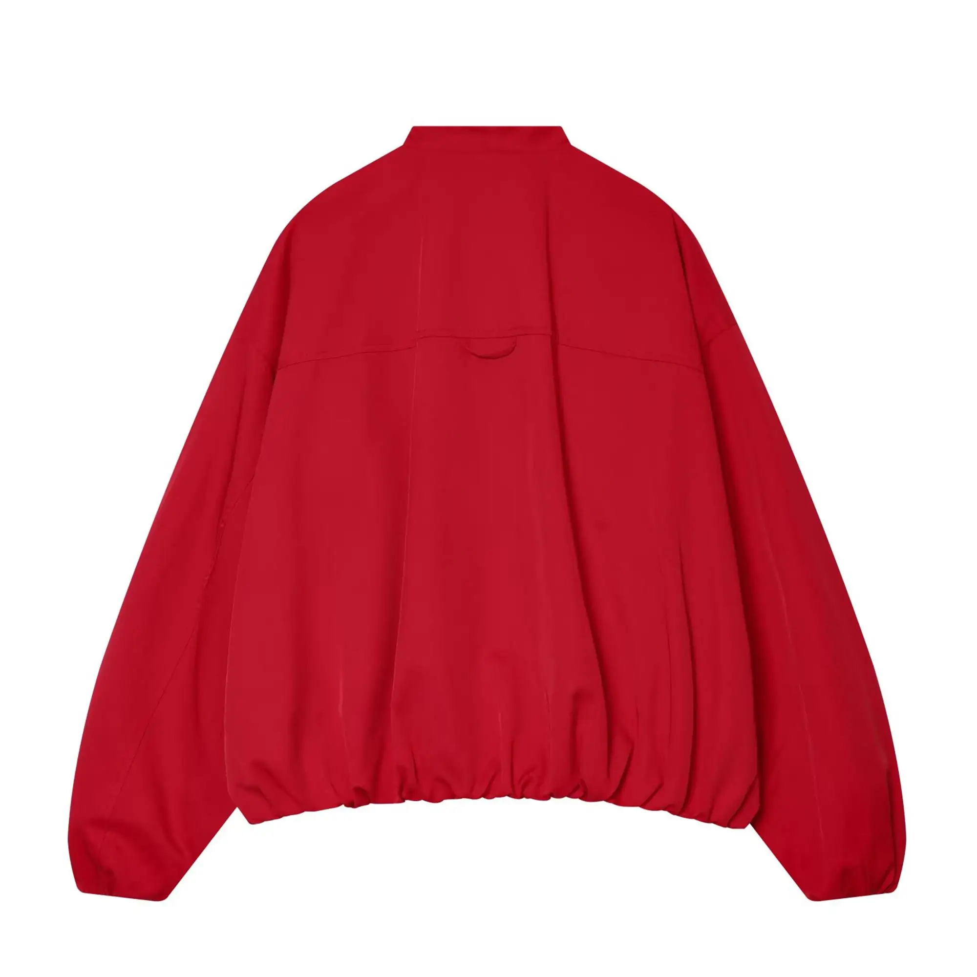 TFMLN Fashion Red Short Jacket For Women Loose Fit V Collar Long Sleeve Coat 2026 Spring Autumn Female Street Outerwear