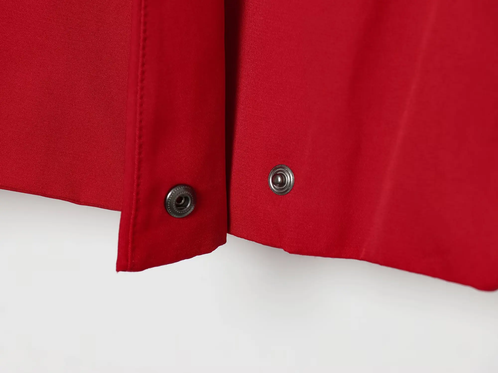 TFMLN Fashion Red Short Jacket For Women Loose Fit V Collar Long Sleeve Coat 2026 Spring Autumn Female Street Outerwear