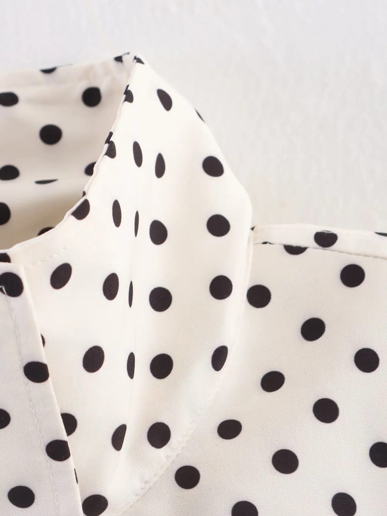SLTNX Polka Dot Spring Autumn Short Coats Women's High Street Long Sleeve Jackets for Women 2026 Elegant Office Ladies Casual Ou