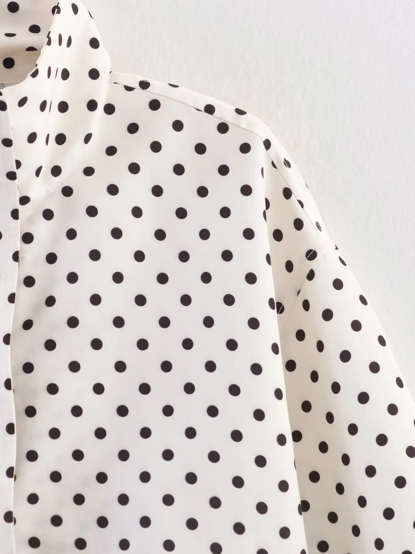 SLTNX Polka Dot Spring Autumn Short Coats Women's High Street Long Sleeve Jackets for Women 2026 Elegant Office Ladies Casual Ou