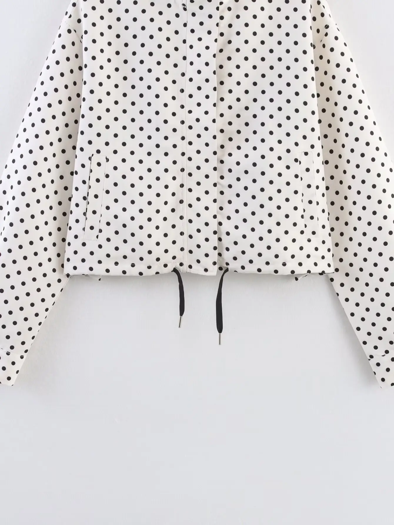 SLTNX Polka Dot Spring Autumn Short Coats Women's High Street Long Sleeve Jackets for Women 2026 Elegant Office Ladies Casual Ou