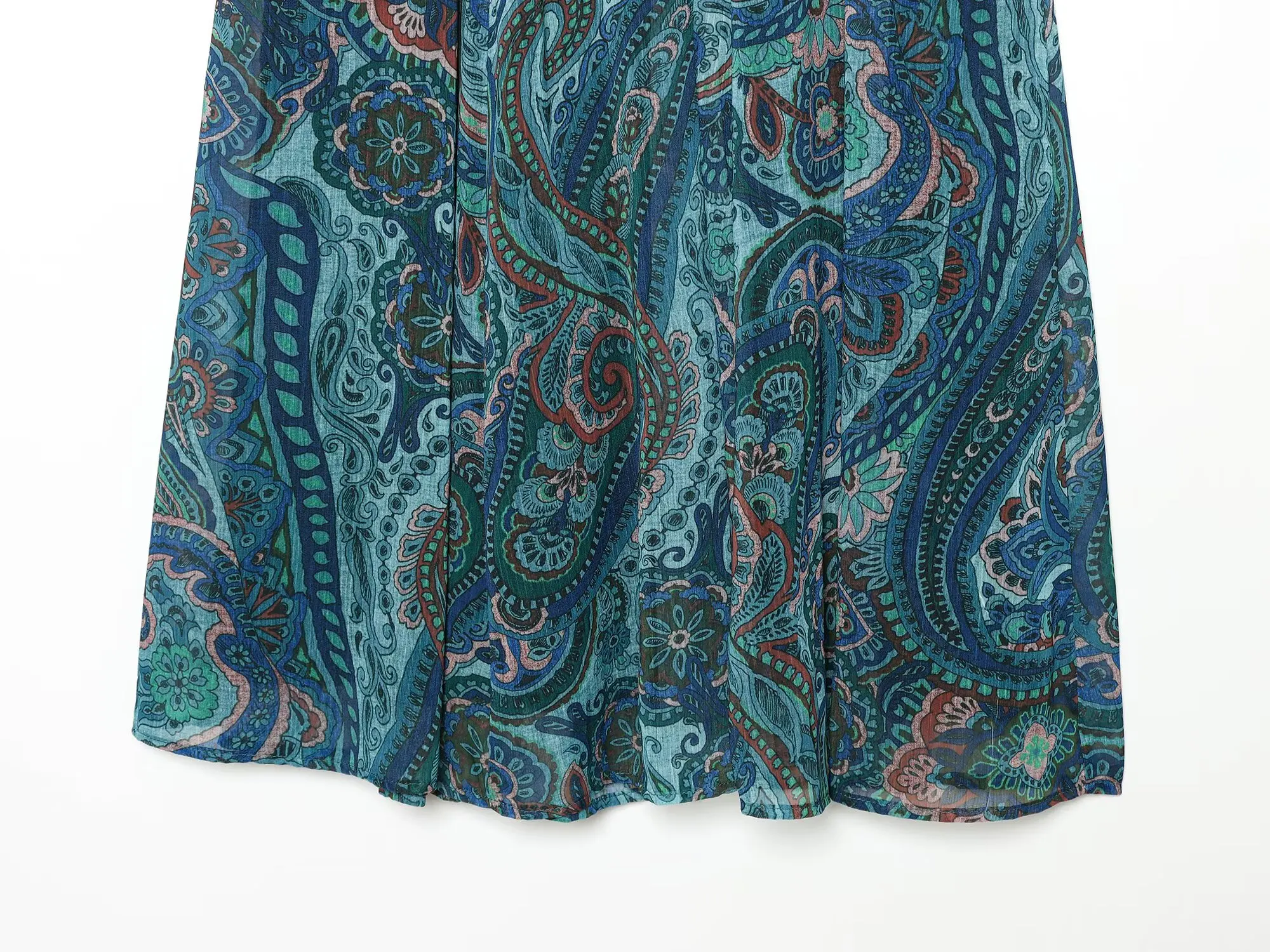Summer New Skirts Women's 2026 New Fashion Retro Print High Waist Skirts Chic Summer Travel Joker Holiday Women's Skirts
