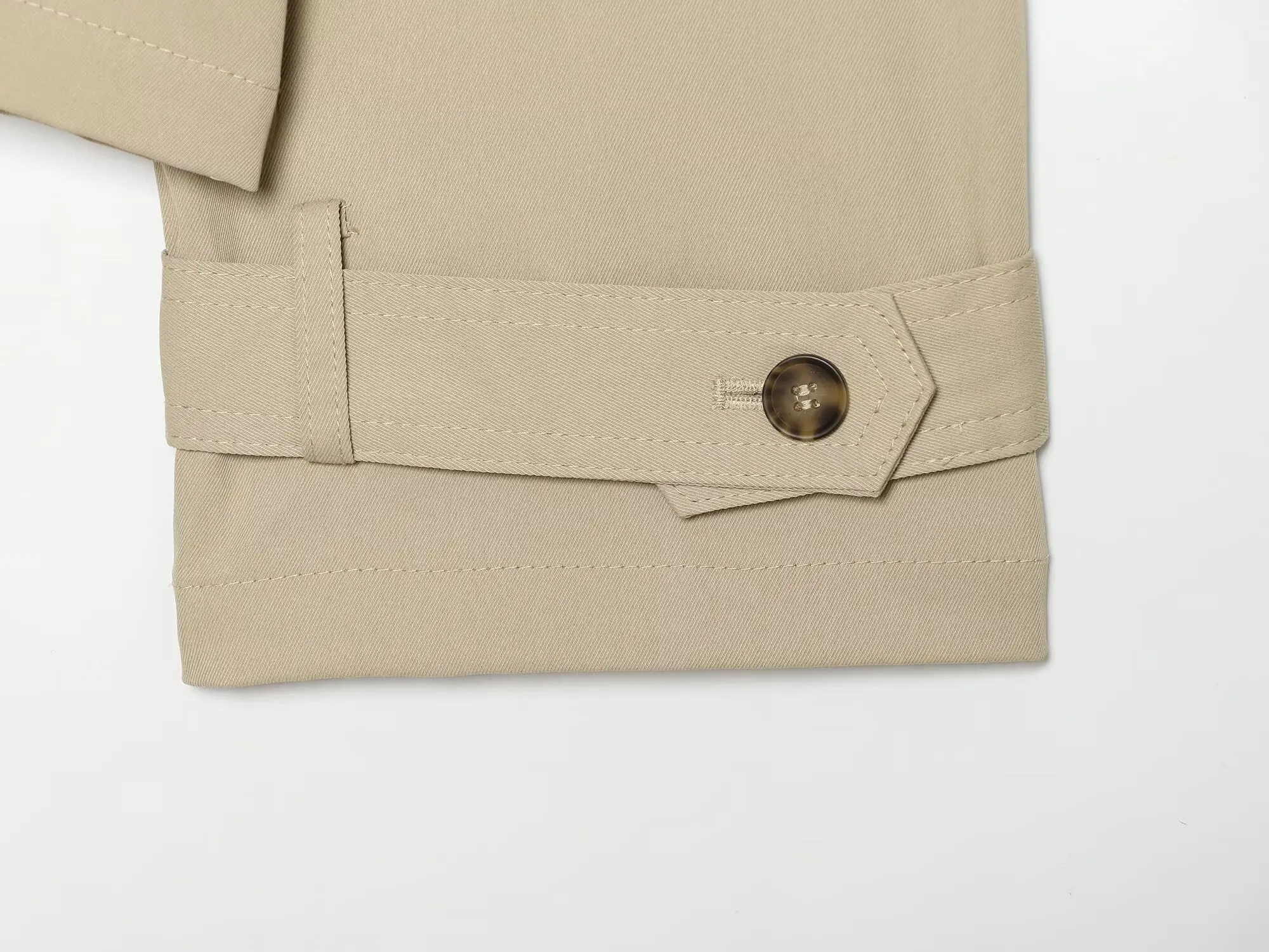 BSAY 2026 Women Short Trench Coat Lapel Double Breasted Belted Waist Long Sleeve Cropped Windbreaker Casual Commuter Outerwear