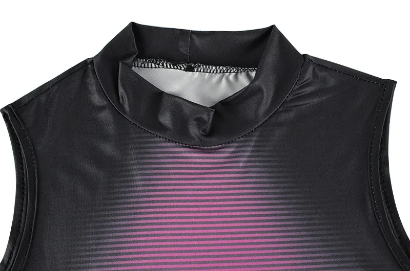Body Print Dresses For Women Fashion Sexy Tank Streetwear Sleeveless O-Neck Sheath Hip Wrap Long Vestidos Robes Female Clubwear