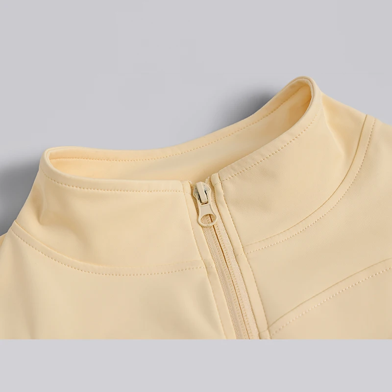 S-3XL Women Full Zip Yoga Jacket Thumb Hole Slim Fit Breathable Athletic Top for Gym Running Workout Training&Daily Casual Wear