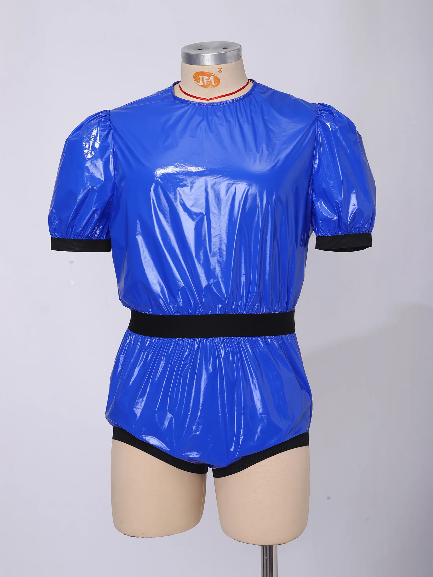 Men Women Waterproof Glossy Bodysuit Leak-proof Washable Diaper Cover Elderly Bedridden Special Needs Adaptive Jumpsuit Swimwear
