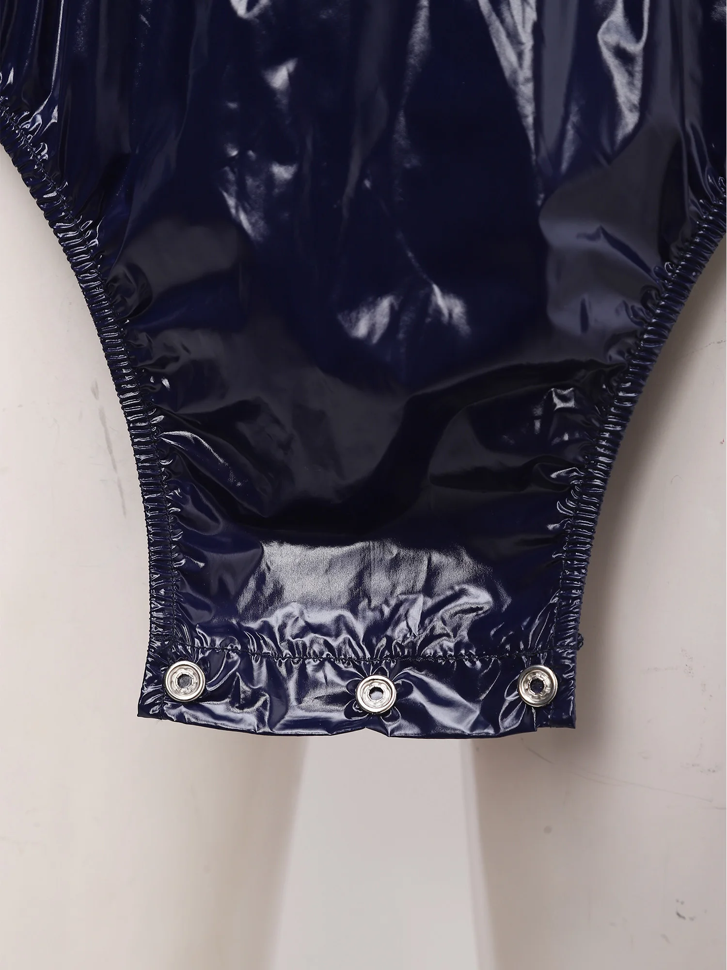 Men Women Waterproof Glossy Bodysuit Leak-proof Washable Diaper Cover Elderly Bedridden Special Needs Adaptive Jumpsuit Swimwear