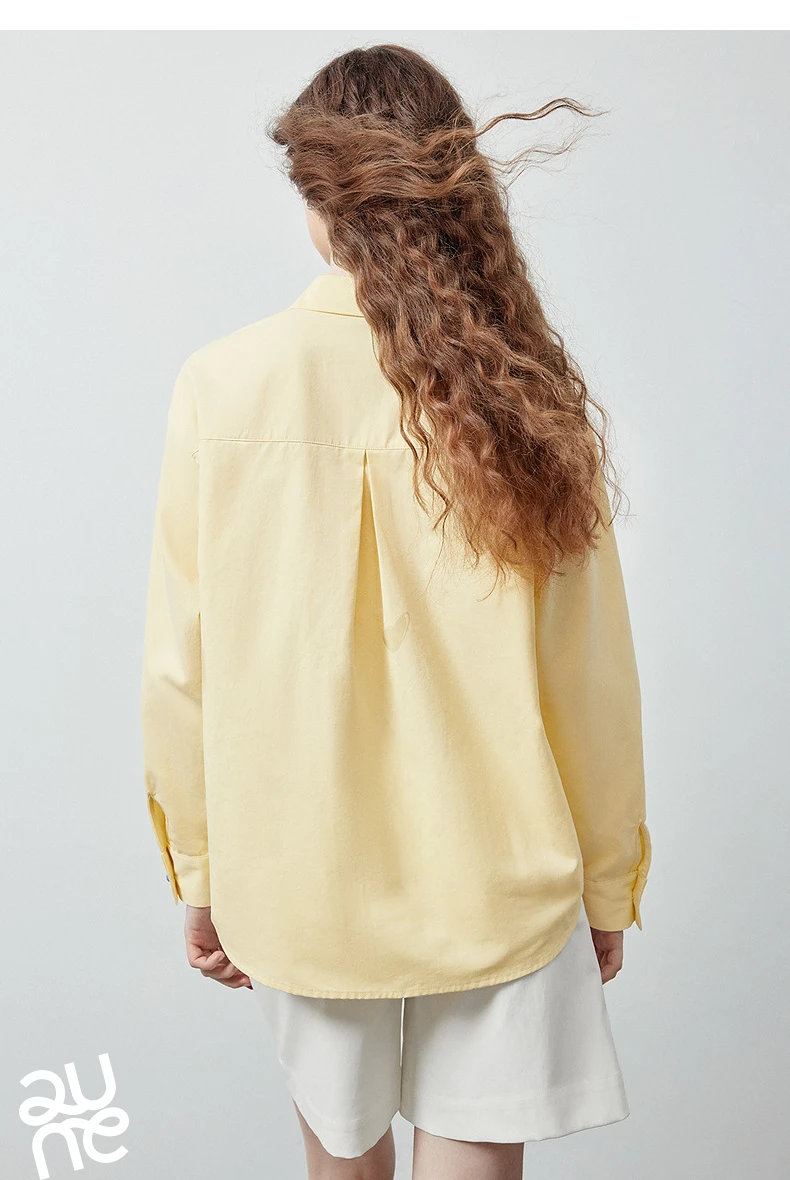 TOYOUTH Women's Color Block Heart Embroidery Blouse 2026 Summer New Pure Cotton Loose Button Down Morandi Color Daily Wear Top