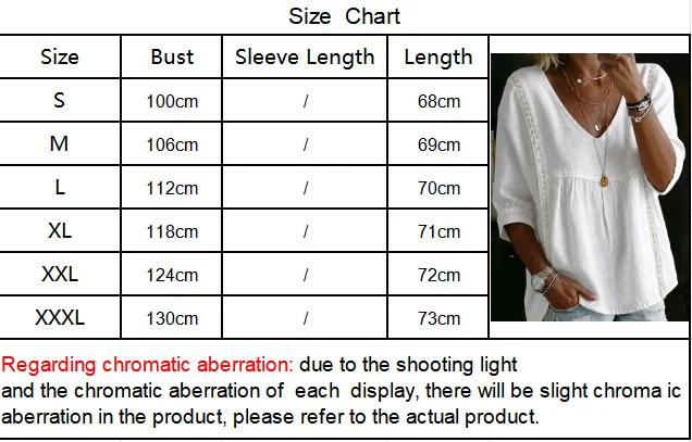2026 Women's Cross-Border New Fashion Lace V-Neck Pullover Solid Color Casual Three-Quarter Sleeve Blouse