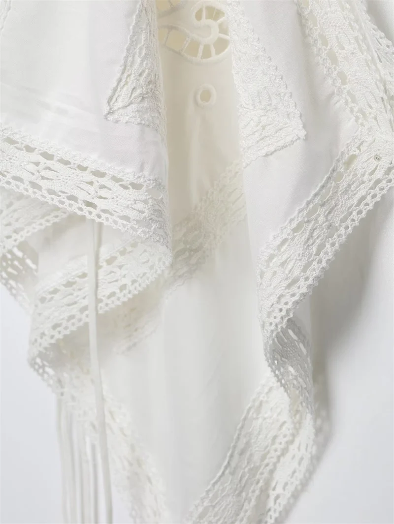 Guobioziy 2026 Women's Summer Spaghetti Strap Top Boho Beachwear Hollow Embroidery Casual Vacation Blouse