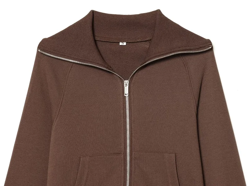 MUJER 2026 Cropped Jacket Woman Zipper Varsity Jackets for Women Long Sleeve Winter Coat Female Streetwear Women's Jackets Sets