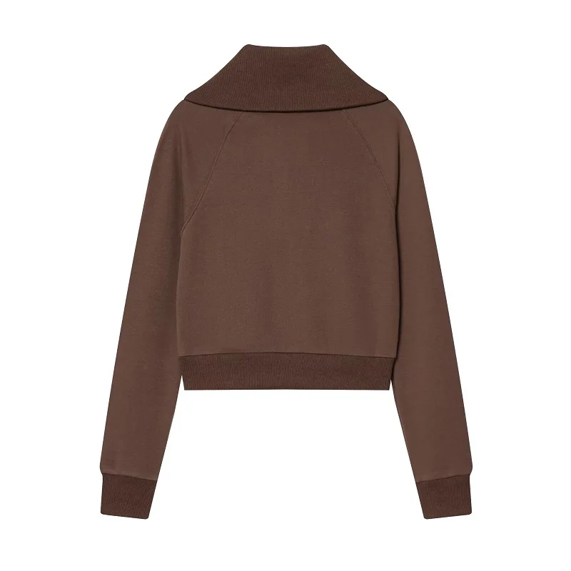 MUJER 2026 Cropped Jacket Woman Zipper Varsity Jackets for Women Long Sleeve Winter Coat Female Streetwear Women's Jackets Sets