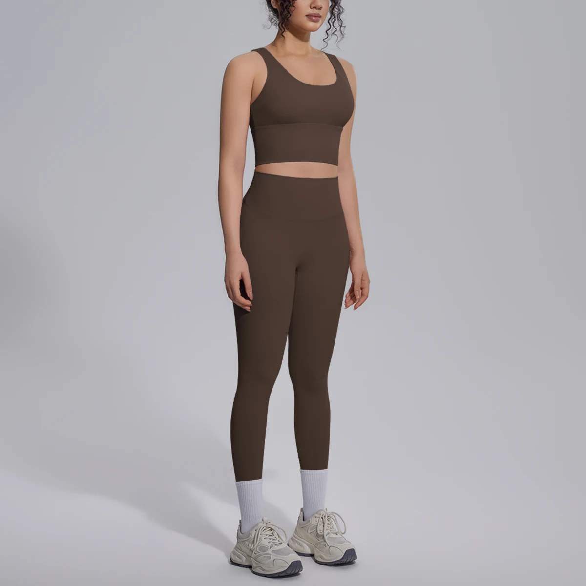 2PCS Yoga Set for Woman's Quick Drying Legging Outdoor Running Fitness Pants Summer Gym Backless Sports Bra with Chest Pad