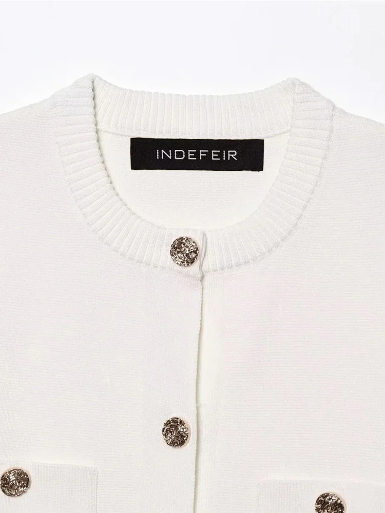 HXAO Cardigan Woman Knitwear Button Ladies Short Sleeve Knit Bolero Women's Tricot Top Summer Outerwear Crop Cardigan Top Female