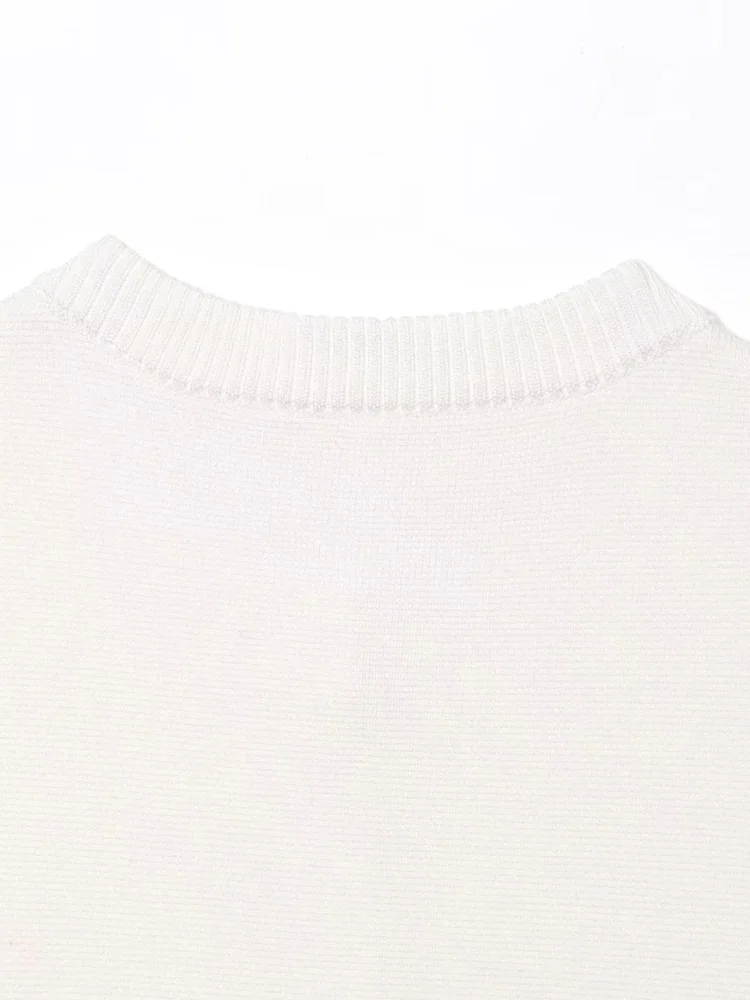 HXAO Cardigan Woman Knitwear Button Ladies Short Sleeve Knit Bolero Women's Tricot Top Summer Outerwear Crop Cardigan Top Female