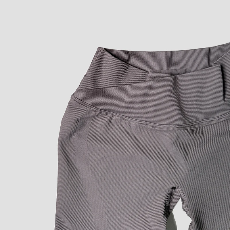 Summer High Waisted Training Workout Shorts Seamless Cross Waist Sexy Running Fitness Short Pants Solid Color Gym Leggings