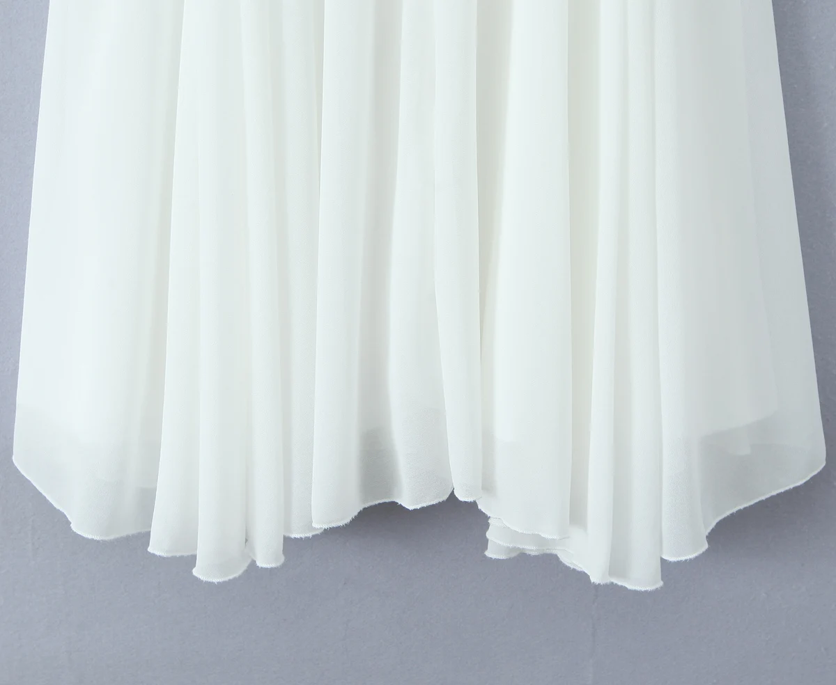 2025 BOHO Women White Big Backless Sling Dress O Neck Back Zipper Loose Swing Mini Short Dresses Holiday Robe