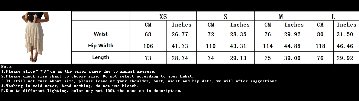 KONDALA Holiday Chic Ruffles Long Skirts Women Mid Waist Zipper Irregular Skirts Fashion 2026 Spring Summer Vacation Beach Skirt