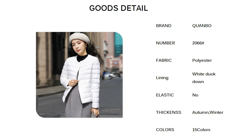 2026 New Arrivals Autumn Winter Warm Women White Duck Down Slim Jackets Female Fashion Ultra Lightweight Packable Puffer Coats