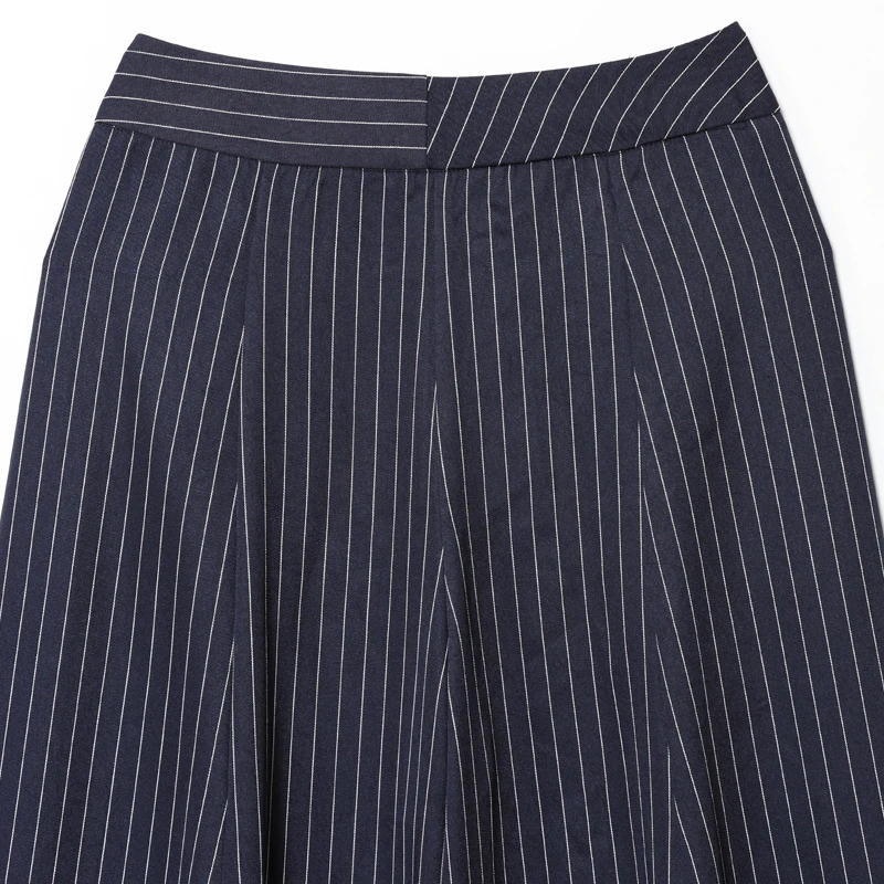 HXAO Striped Pleated Pants Women's Autumn 2025 Ladies Baggy Wide Leg High Waist Casual Oversize Trousers Harem Pants