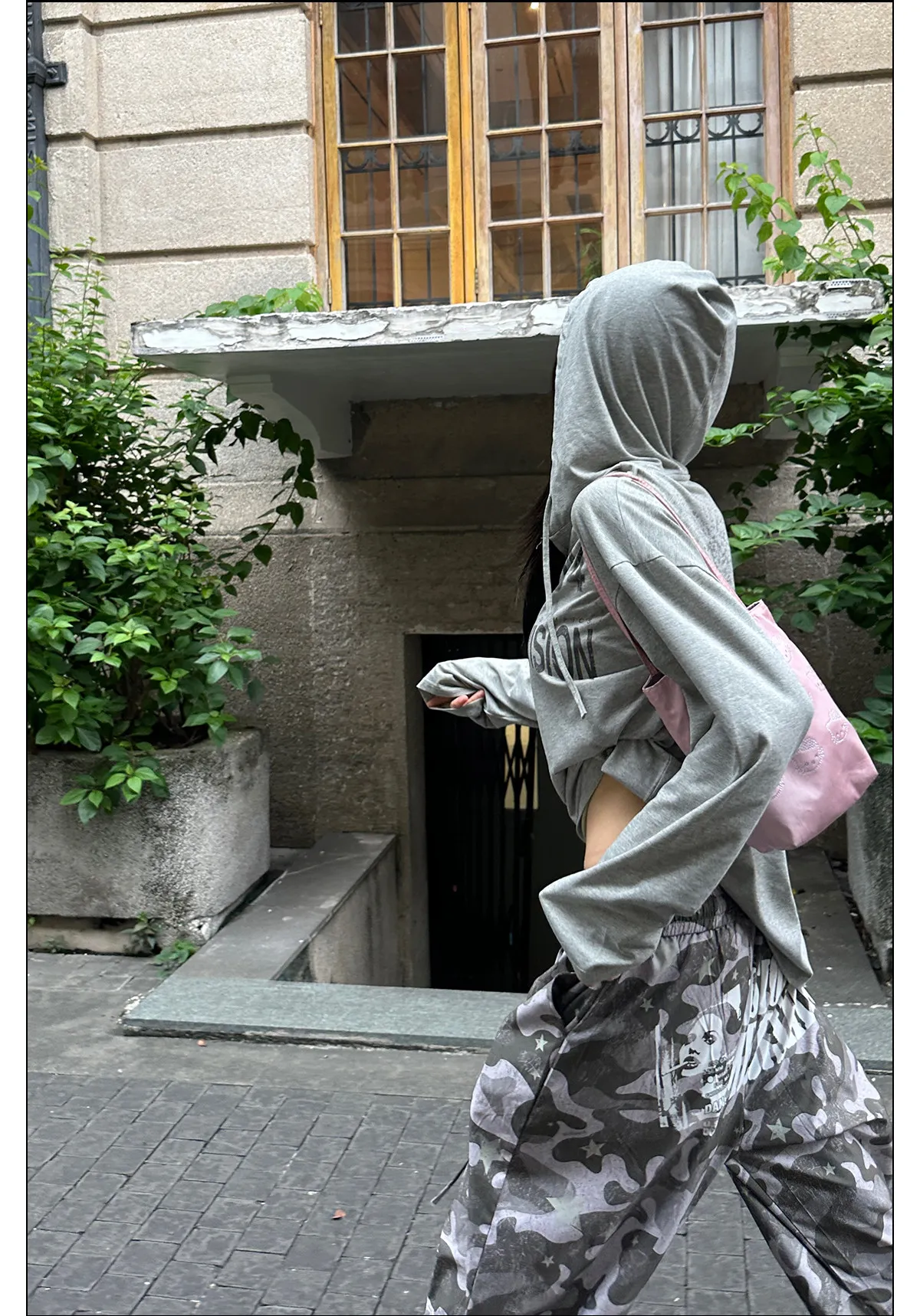Tonngirls Y2k Vintage T-shirt Women Casual Loose Print Graphic Tops Hooded Japanese 2000s Grunge Tops Streetwear Aesthetic Tops