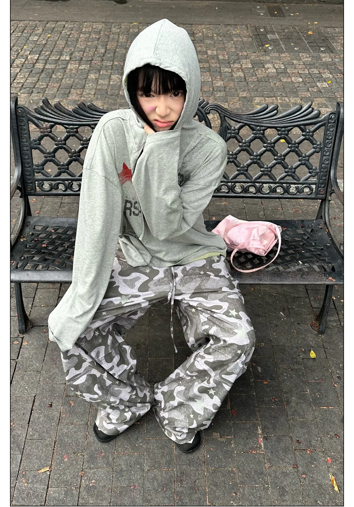 Tonngirls Y2k Vintage T-shirt Women Casual Loose Print Graphic Tops Hooded Japanese 2000s Grunge Tops Streetwear Aesthetic Tops