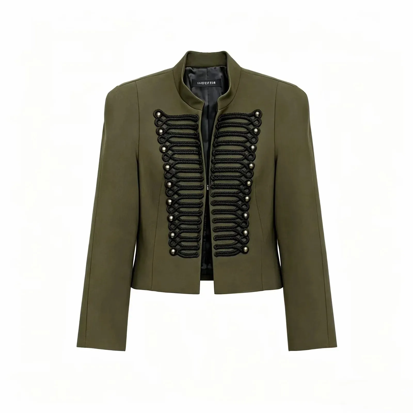 Women Vintage Slim Jacket Spring Women Trends Elegant Napoleon Jackets Ladies High Street Chic Shoulder Padded Blazer