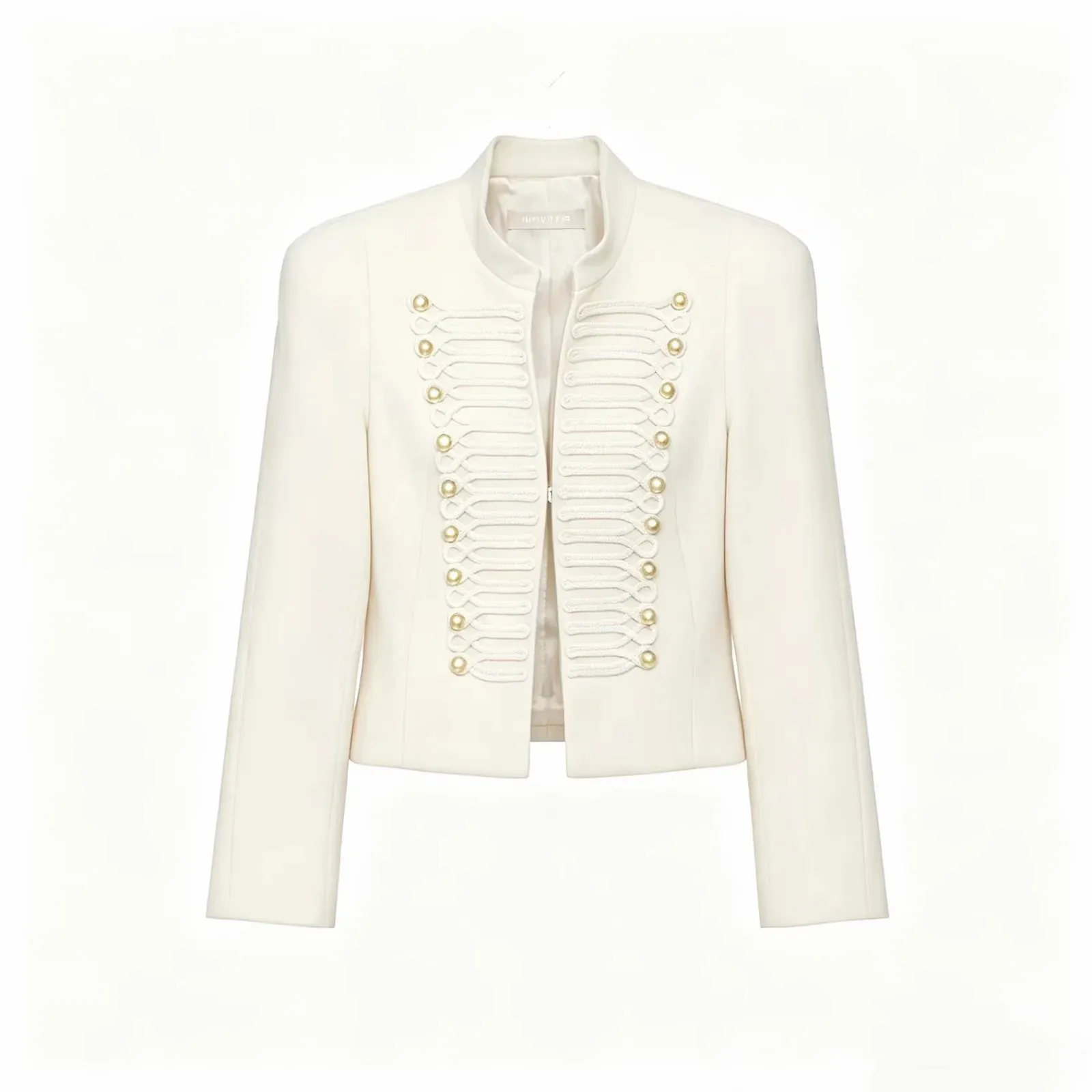 Women Vintage Slim Jacket Spring Women Trends Elegant Napoleon Jackets Ladies High Street Chic Shoulder Padded Blazer