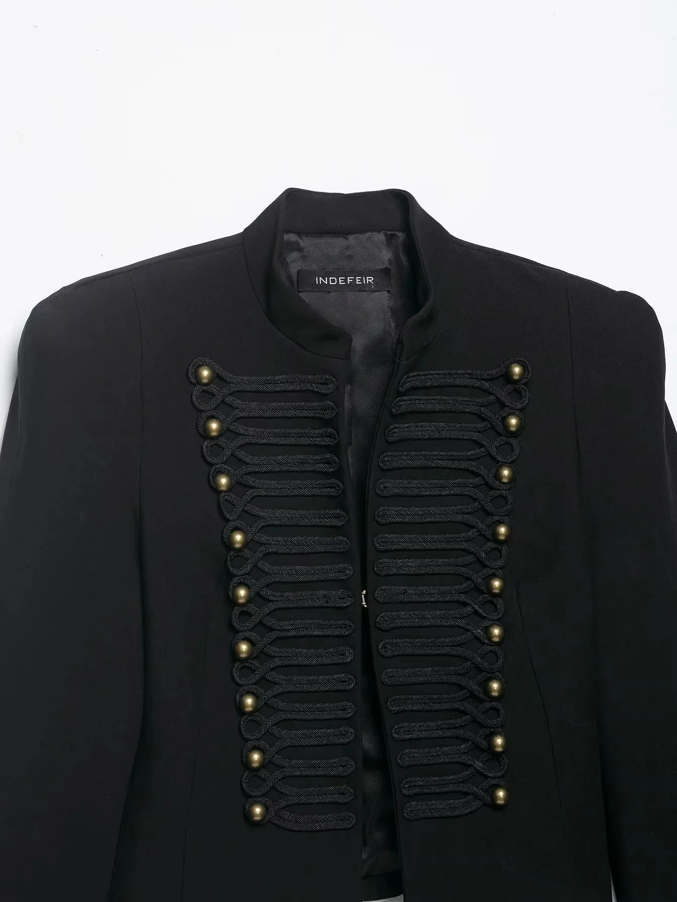 Women Vintage Slim Jacket Spring Women Trends Elegant Napoleon Jackets Ladies High Street Chic Shoulder Padded Blazer