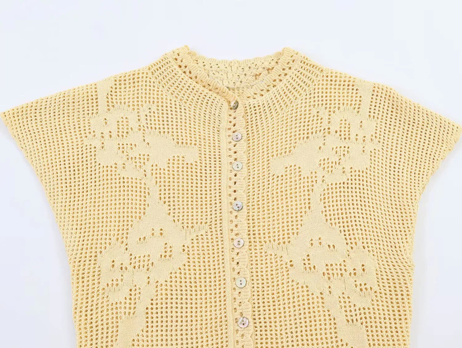 Summer Women Knitted Sweater Tops 2026 New Fashion Casual Short Sleeved Casual Cardigan Top Women's Single Breasted Cothing