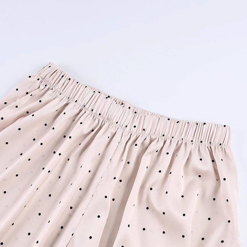 Linad Elegant Satin Long Lantern Pants For Woman 2026 Street Chic High Waist Trousers Spring Vintage Loose Ankle Length Pants
