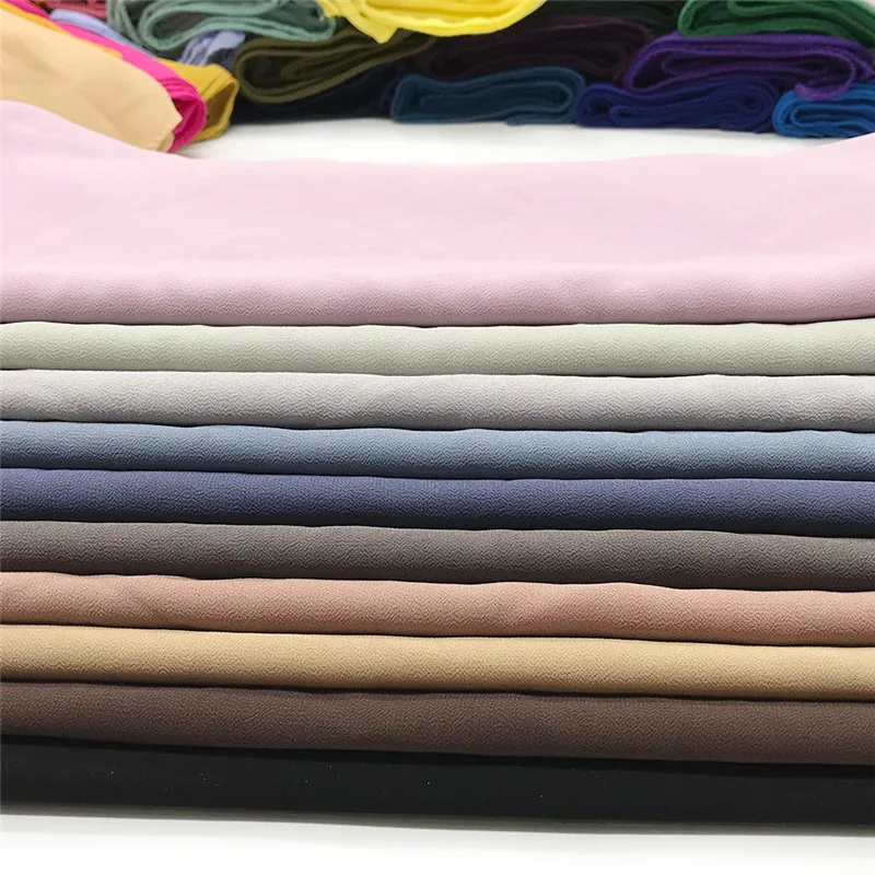Muslim Chiffon Hijab Scarf Women Long Solid Color Head Wrap For Women Hijabs Scarves Ladies Muslim Veil Jersey Hijabs