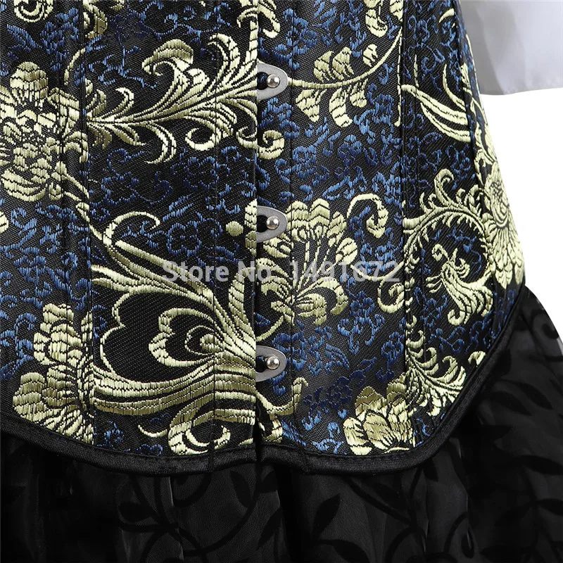 Steampunk Women Skirts Gothic Irregular Shirring Pleated Party Maxi Long Skirt High Low Costumes Punk Sexy Corset Plus Size Red