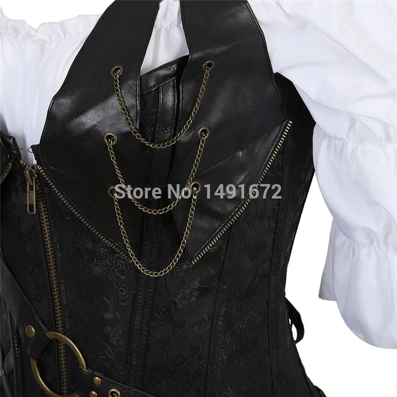 Steampunk Women Skirts Gothic Irregular Shirring Pleated Party Maxi Long Skirt High Low Costumes Punk Sexy Corset Plus Size Red