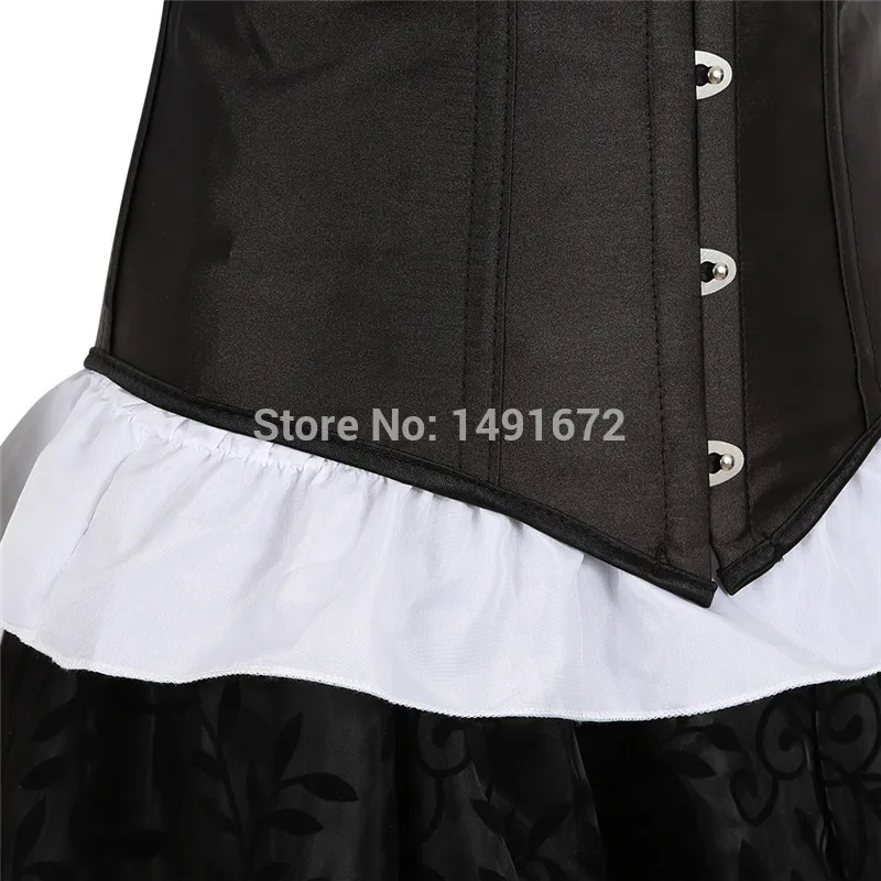 Steampunk Women Skirts Gothic Irregular Shirring Pleated Party Maxi Long Skirt High Low Costumes Punk Sexy Corset Plus Size Red