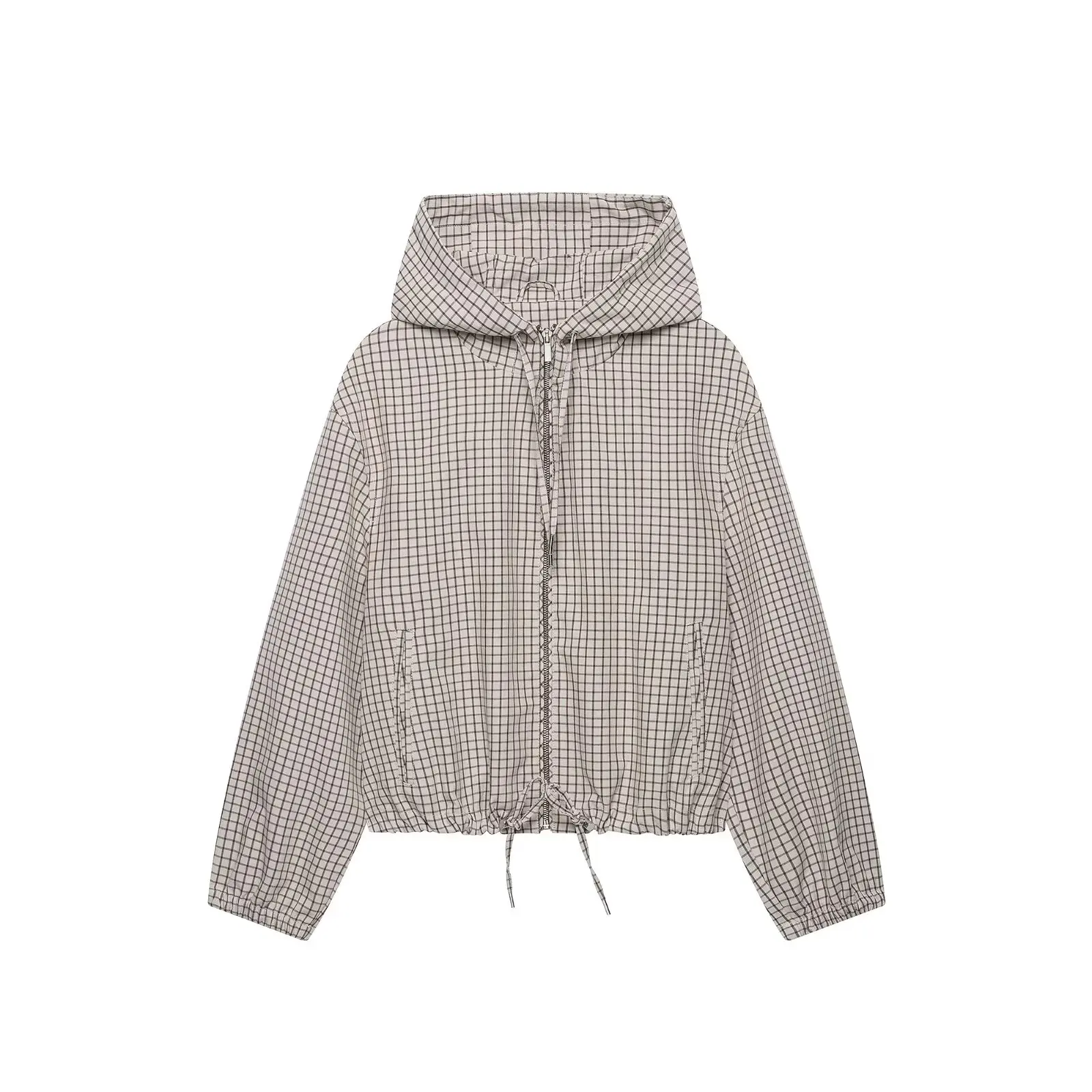 Jackets & Coats Women's Autumn 2026 New Plaid Hooded Fashion Loose Elegant Young Women Jacket Chic Autumn Holiday Street Jackets