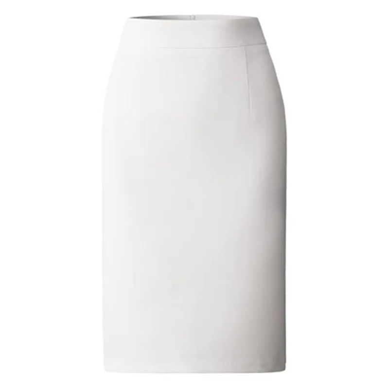 Elegant High Waisted Office Lady Pencil Skirt Korean Fashion Slim Fit Package Hip Midi Skirts Women Solid Color All-match Skirts