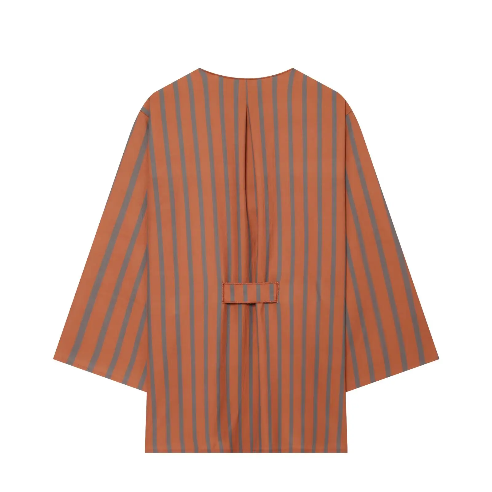 BSAY New Fashion Women Striped Matching Set V Neck Wrap Side Tie Three Quarter Sleeve Top Elastic Waist Harem Pants Daily Outfit