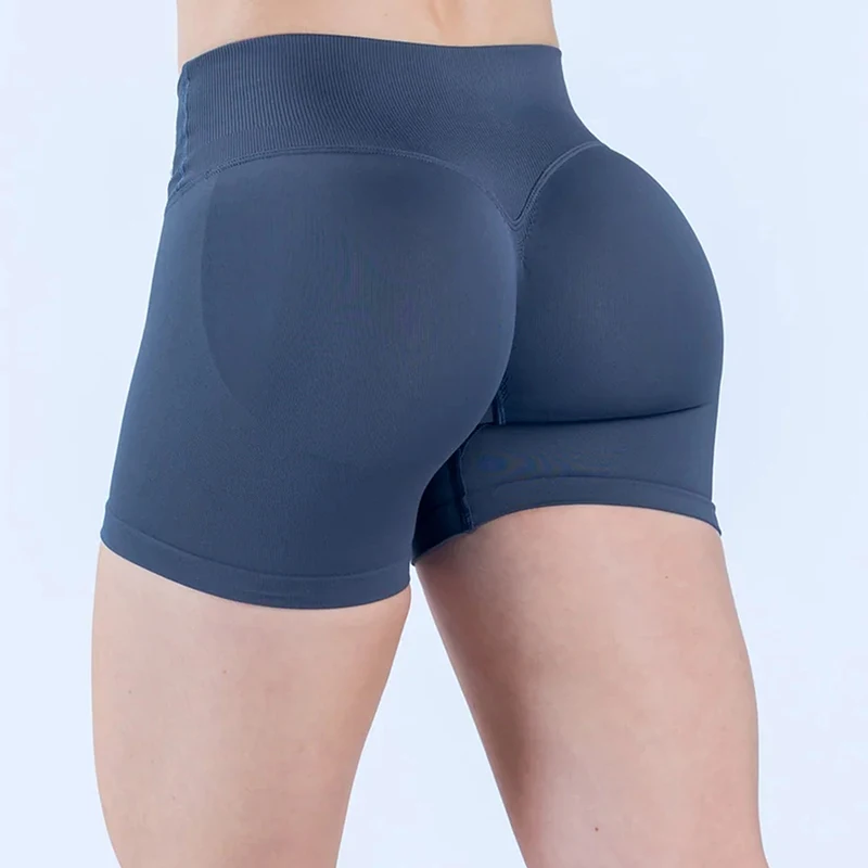 WAREBALL 2 Pcs Gym Set Women Vision Twist Front Bra V Neck Cross Waist Quick Dry Shorts Suit Pilates Workout Running Fitness Set