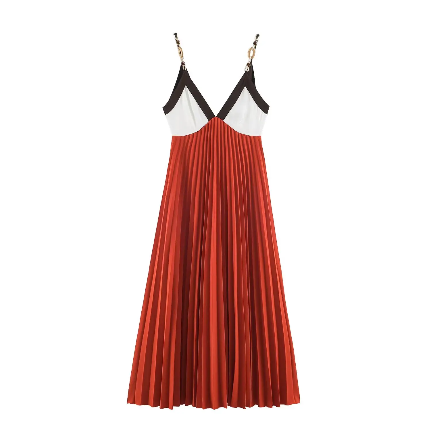 KLKXMYT Elegant Women Beading Slip Long Dress Pleated Sleeveless Backless Sexy Midi Dress Female Evening Party Dresses