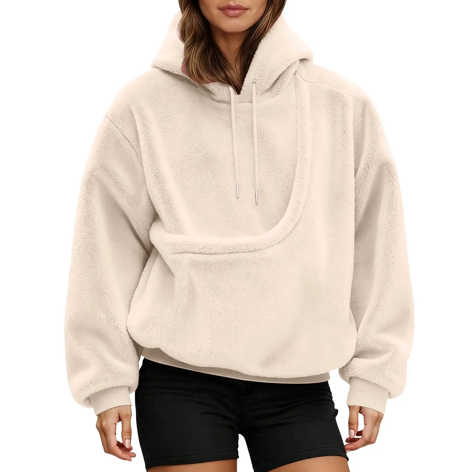 Unisex Pet Carrier Hoodie Cat Dog Bag Long Sleeve Sweatshirt Multiple Colors Plush Daily Wear Fashion Accessory