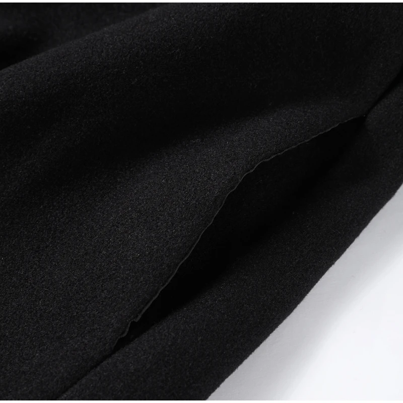 Fashion Short Woolen Coat Women Stand Collar Single-breast Full Sleeve Loose Pocket Jacket Female 2026 Autumn Solid Lady Outwear
