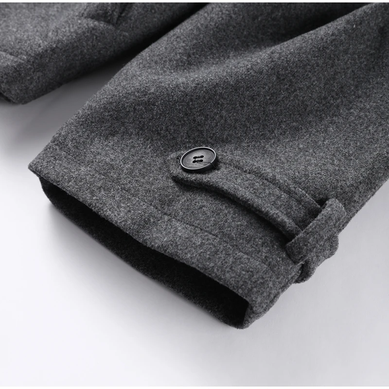 Fashion Short Woolen Coat Women Stand Collar Single-breast Full Sleeve Loose Pocket Jacket Female 2026 Autumn Solid Lady Outwear