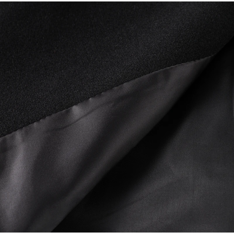 Fashion Short Woolen Coat Women Stand Collar Single-breast Full Sleeve Loose Pocket Jacket Female 2026 Autumn Solid Lady Outwear