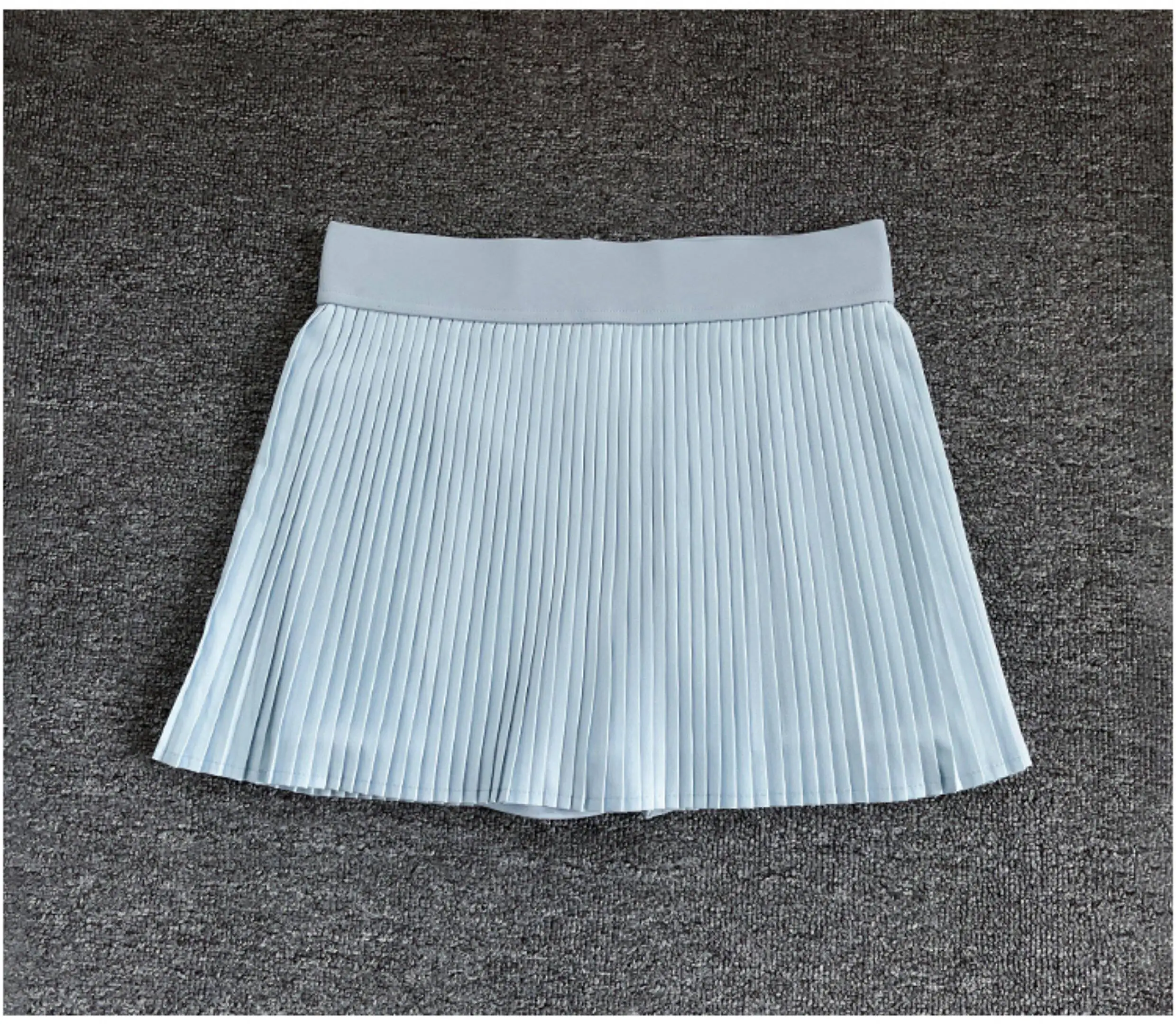 Women High Waist Pleated Tennis Skirt Built-in Shorts Anti-chafing Sports Skort Golf Fitness Running Short Skirt