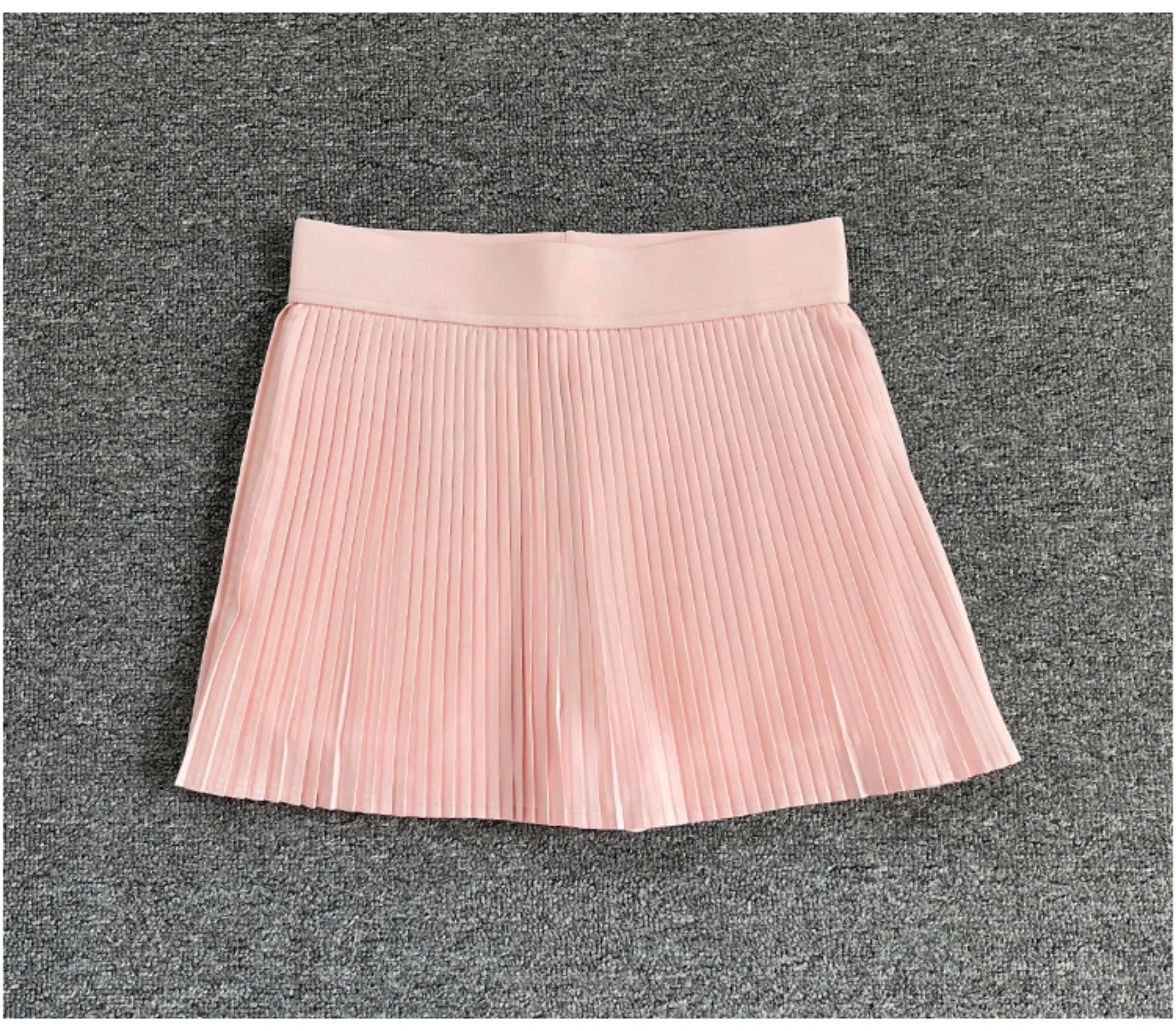 Women High Waist Pleated Tennis Skirt Built-in Shorts Anti-chafing Sports Skort Golf Fitness Running Short Skirt