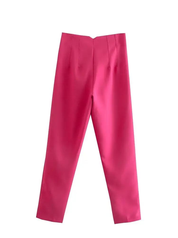 Koekop Office outfits Pencil Trousers Black Pink White Ladies Pants Fashion Office Wear High waist Pants for Women Formal Pants